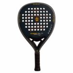 Pala de pádel Iconic Crown de forma híbrida en azul oscuro y dorado Black Crown – Sports Equipe