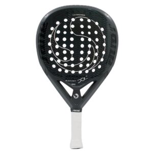 Pala de pádel Agressor Evolution BlackLight negra de carbono 3K Sane – Sports Equipe