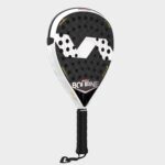 Vista frontal girada de la pala de pádel Varlion Bourne Prisma Carbon Soft