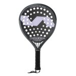 Pala de pádel LW Carbon Black Orquídea redonda en gris y lila Varlion – Sports Equipe