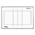 Pizarra magnética de voleibol 60 x 90 cm con marco de aluminio Softee – Sports Equipe
