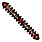 Protector de pala de pádel dentado negro con logotipo rojo Softee – Sports Equipe