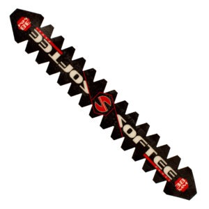Protector de pala de pádel dentado negro con logotipo rojo Softee – Sports Equipe