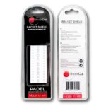 Blíster del protector de pala ShockSkin visto por delante y por detrás Shockout