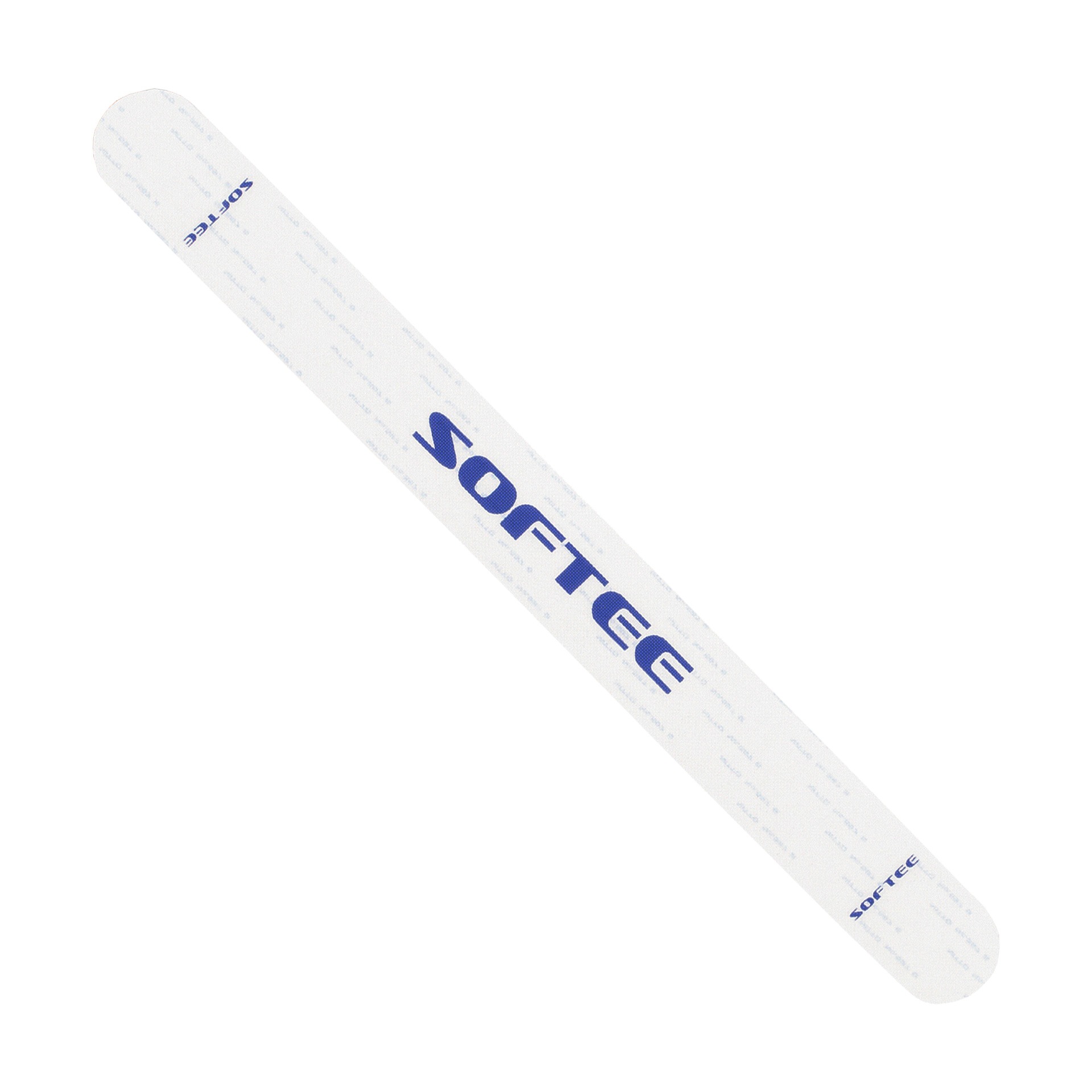 protector-pala-padel-transparente-azul-softee-sportsequipe Protector de pala de pádel transparente de puntas redondeadas con logotipo azul Softee – Sports Equipe