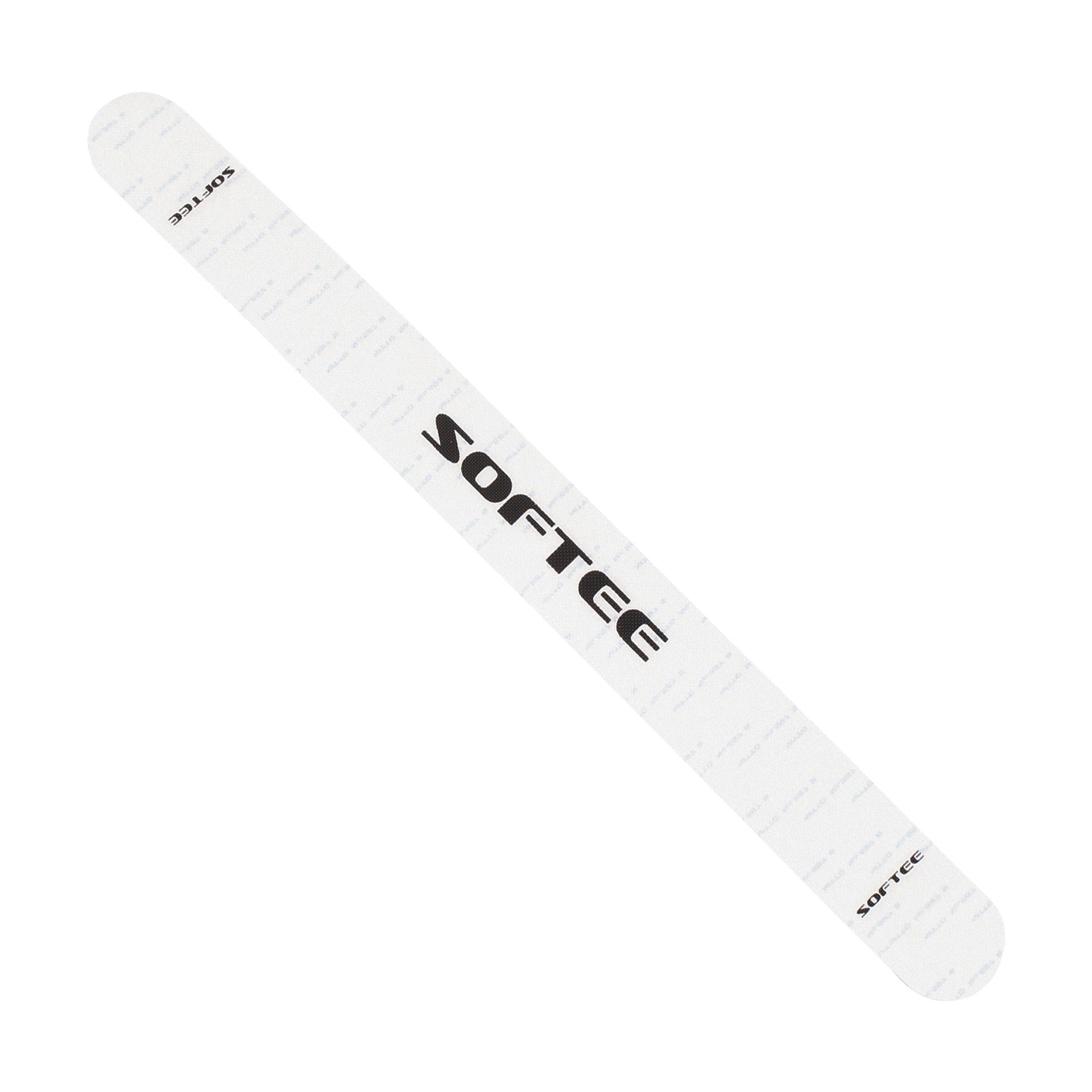 protector-pala-padel-transparente-negro-softee-sportsequipe Protector de pala de pádel transparente de puntas redondeadas con logotipo negro Softee – Sports Equipe