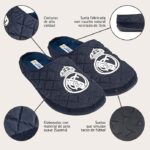Zapatillas de Casa Real Madrid Oficiales Acolchadas Azul Marino - Suela Vulcanizada - Imagen 6