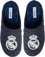 Zapatillas de Casa Real Madrid Oficiales Acolchadas Azul Marino - Suela Vulcanizada