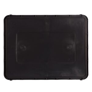 Vista superior de la tapa de PVC negra para banasta Softee