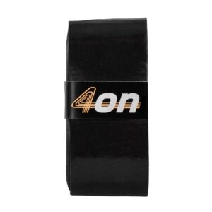 Overgrip negro Premium Comfort enrollado con su banda de cierre 4ON