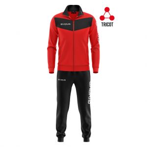chandal visa rojo-negro